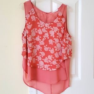 High Low Flowery Summer Top